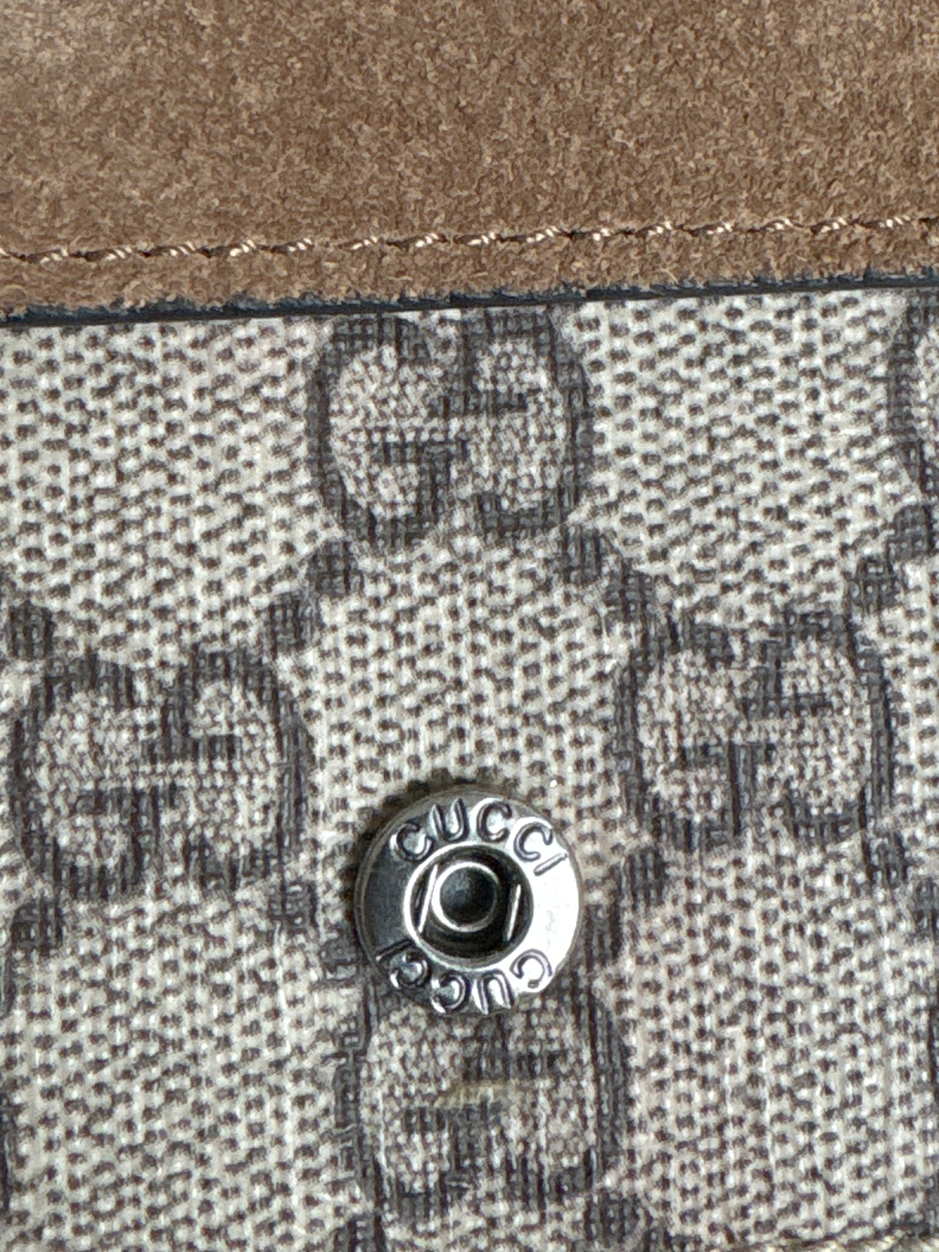 Gucci Dionysus Mini Bag – GG Supreme Canvas & Taupe Suede