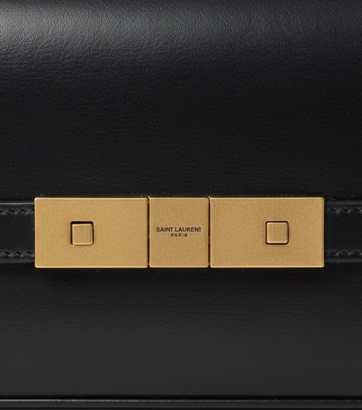 Saint Laurent Manhattan Shoulder Bag — Black Box Leather