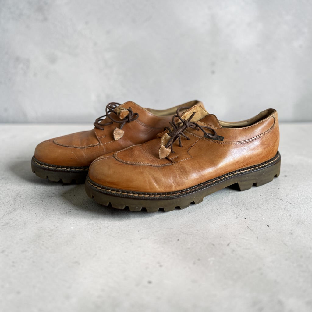 Rondinella Vintage Tan Leather Lace-Up Shoes – Size 39