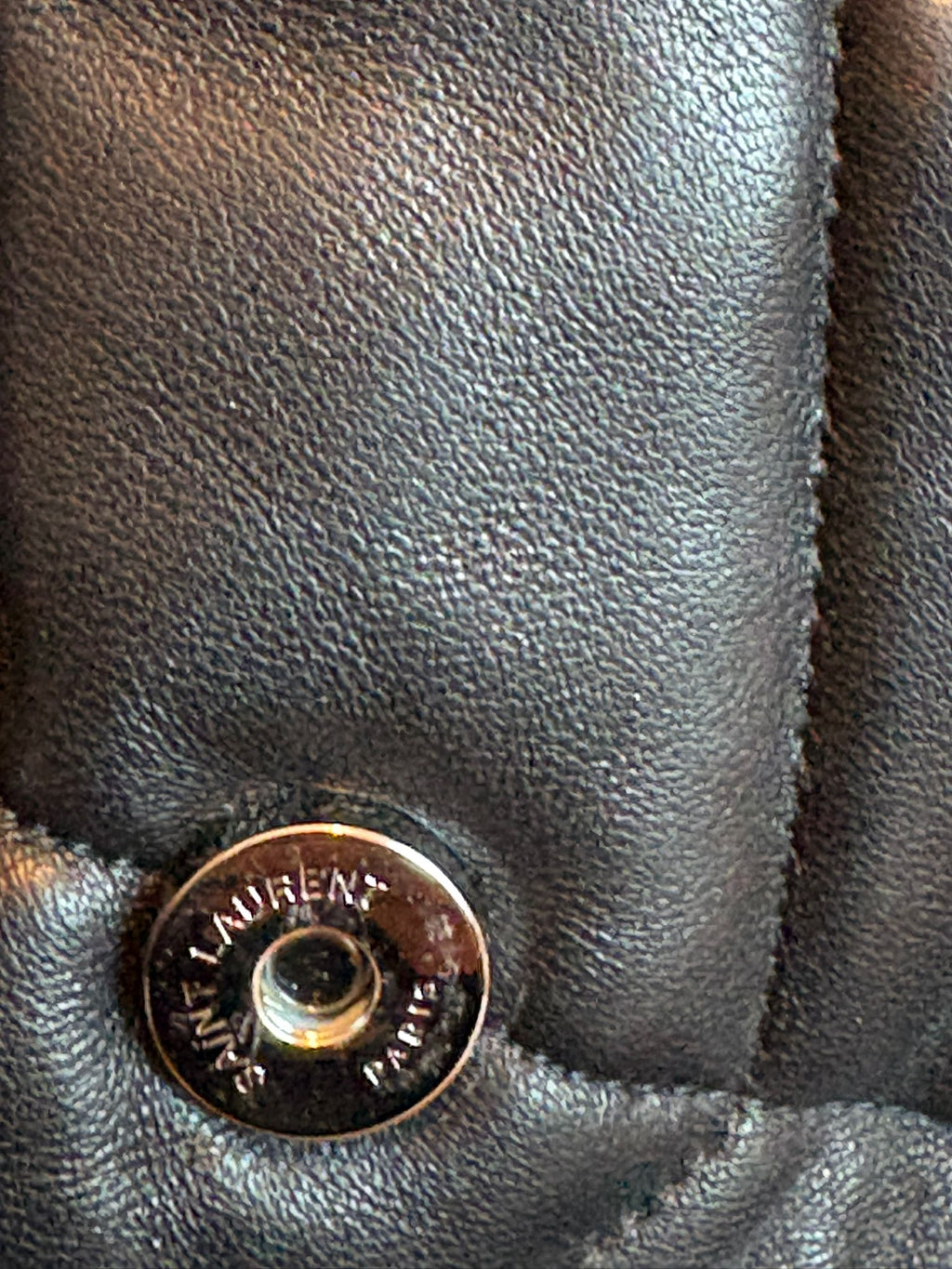 Saint Laurent Loulou Puffer Small Bag — Black Quilted Leather