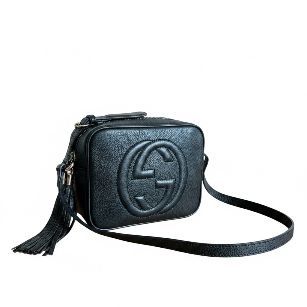 Gucci Soho Disco Bag – Black Pebbled Leather
