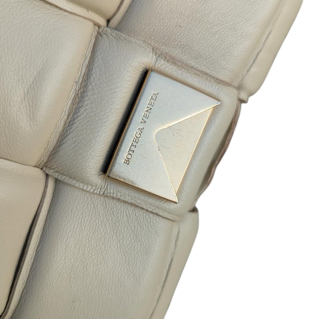 Bottega Veneta Padded Cassette Bag — Cream