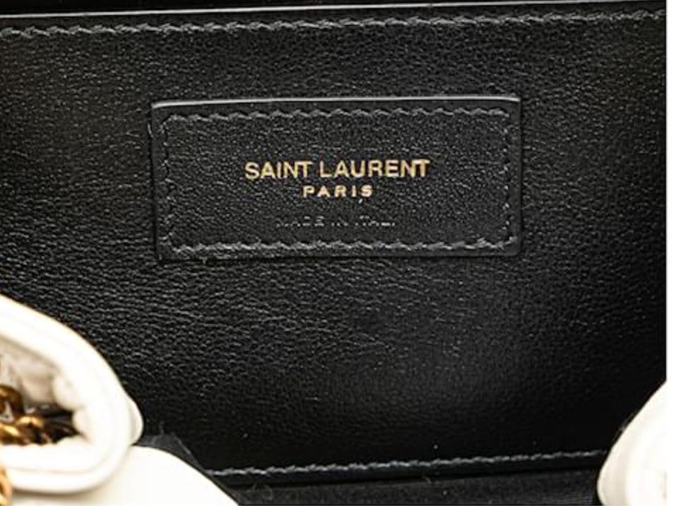 Saint Laurent Nolita Bag — White Quilted Leather