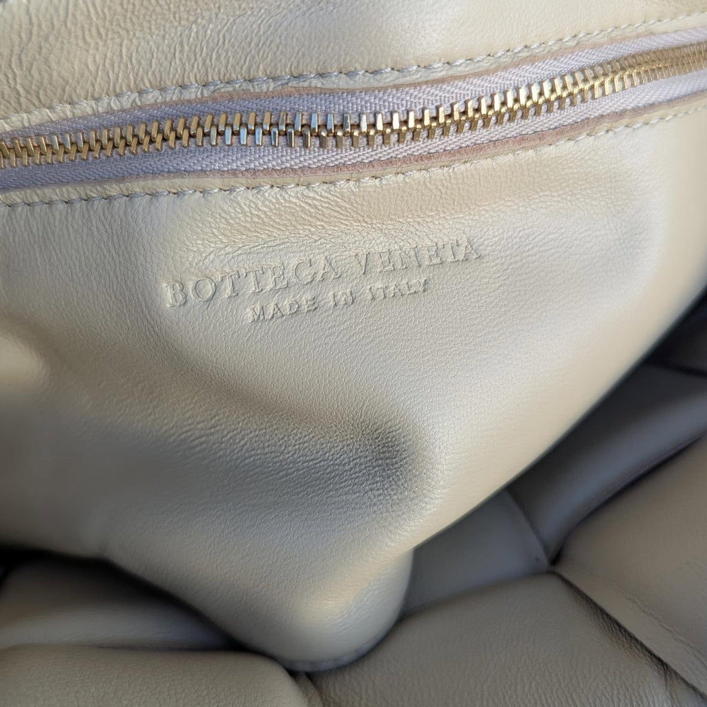 Bottega Veneta Padded Cassette Bag — Cream