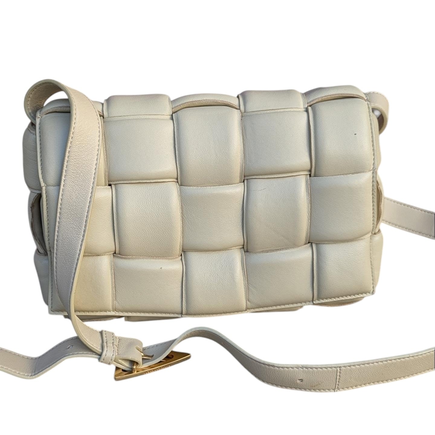 Bottega Veneta Padded Cassette Bag — Cream