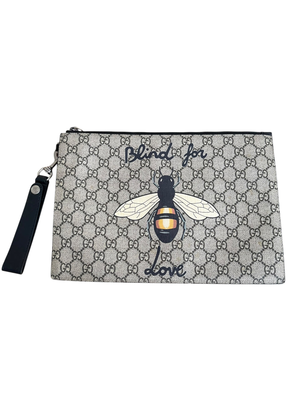 Gucci 'Blind for Love' Bee GG Supreme Pouch