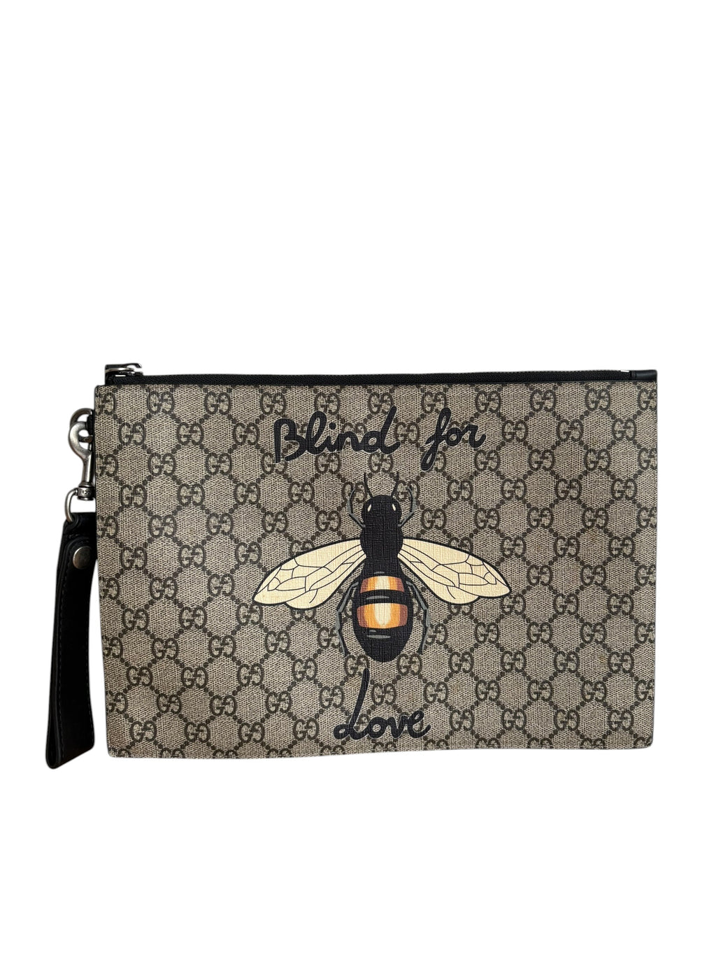 Gucci 'Blind for Love' Bee GG Supreme Pouch