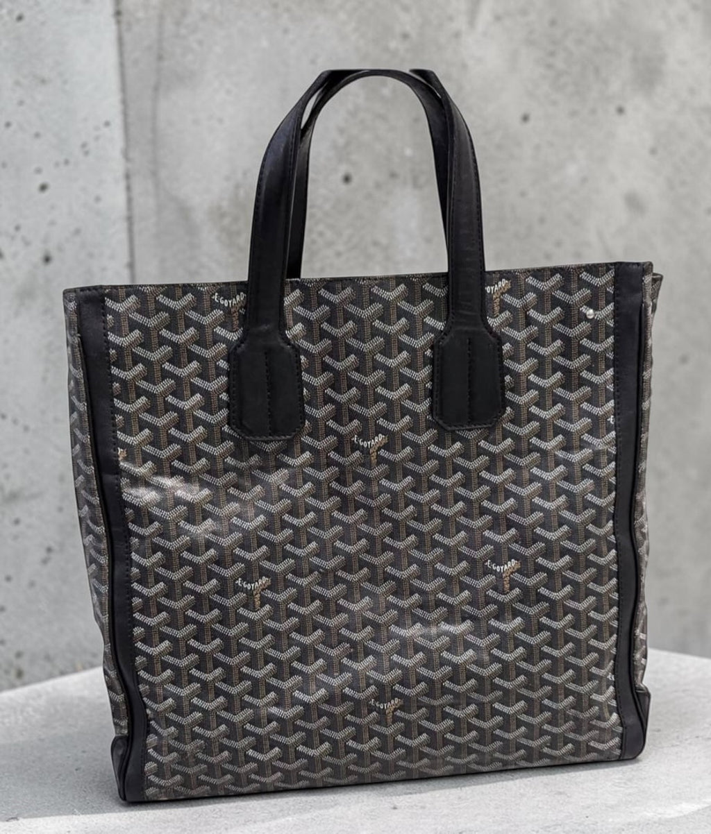 Goyard Voltaire Tote PM — Black Goyardine