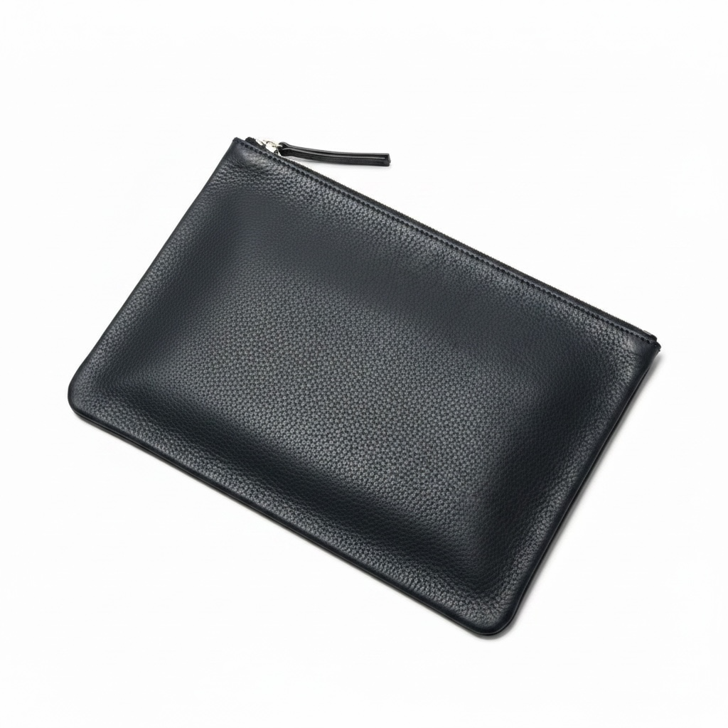Balenciaga Everyday Clutch in Black Leather
