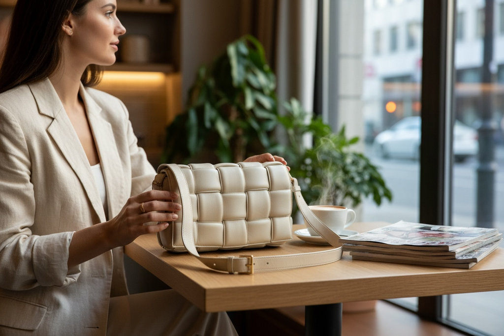 Bottega Veneta Padded Cassette Bag — Cream