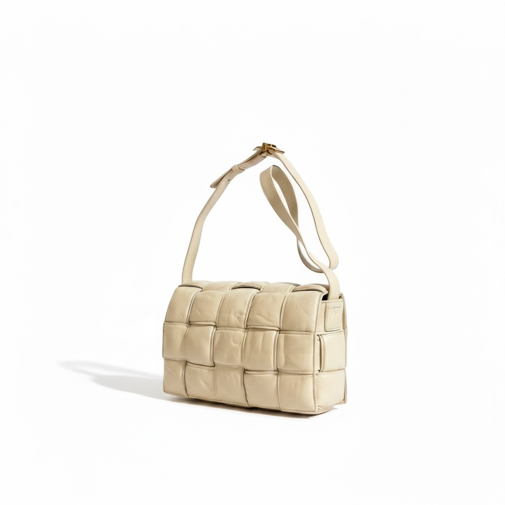 Bottega Veneta Padded Cassette Bag — Cream