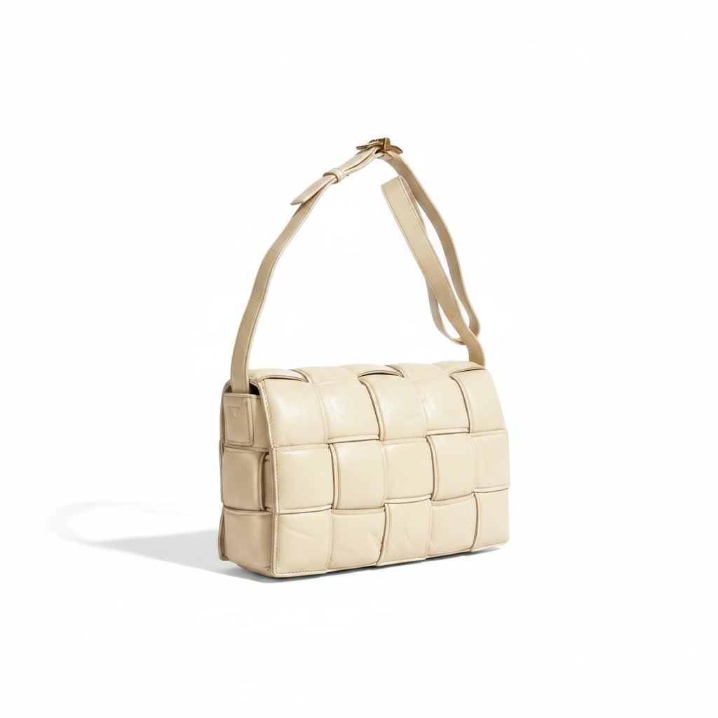 Bottega Veneta Padded Cassette Bag — Cream