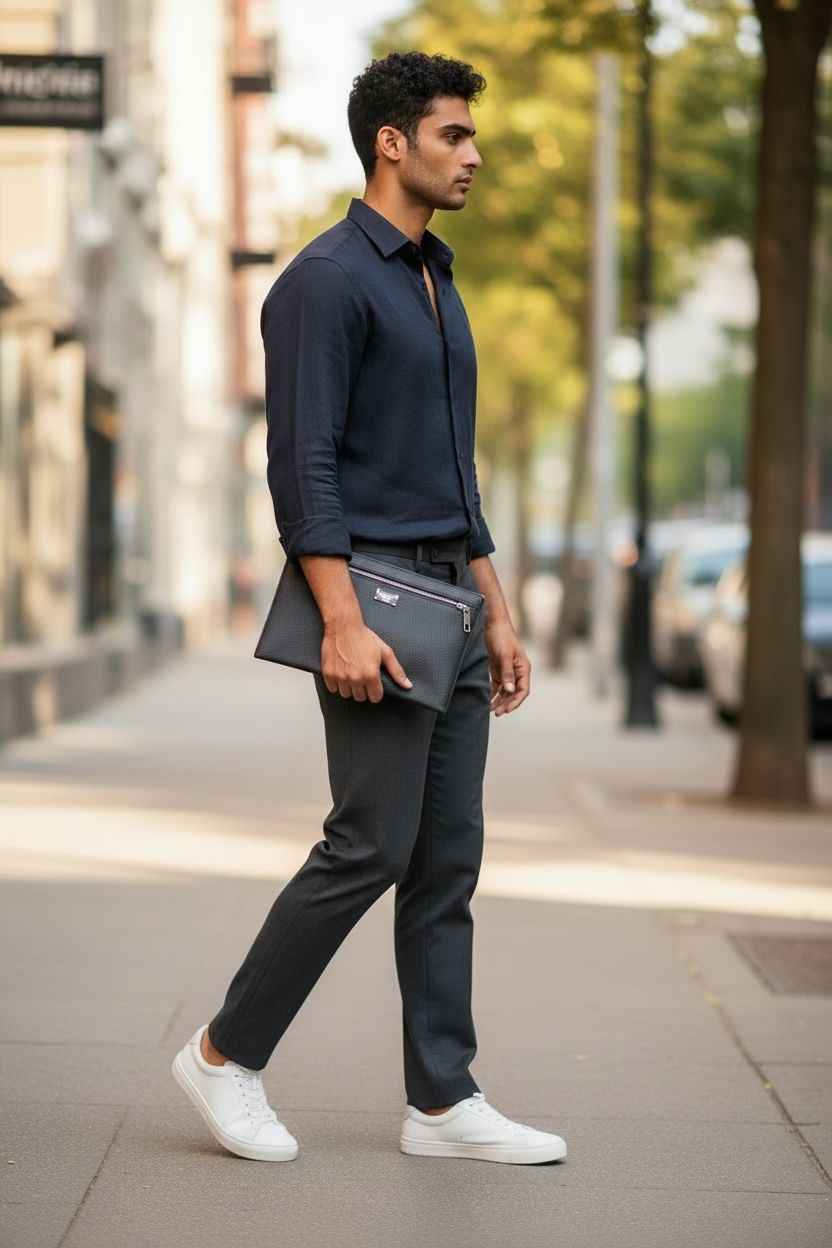 Dolce&Gabbana Logo calfskin pouch