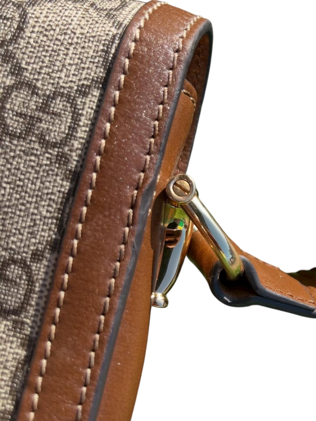 Gucci Horsebit 1955 Mini Printed Coated-Canvas & Leather Shoulder Bag