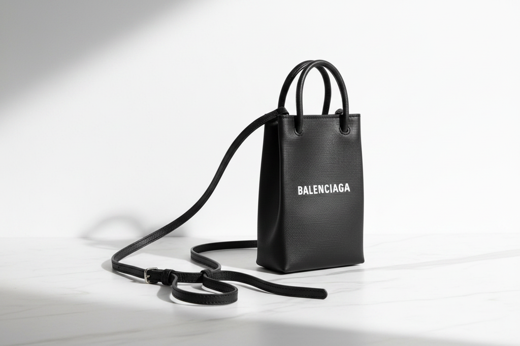 Balenciaga Shopping Phone Holder – Editorial