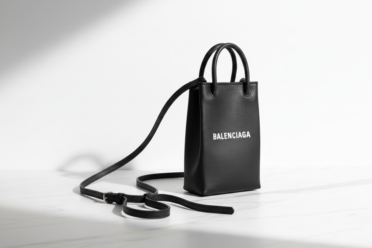 Balenciaga Shopping Phone Holder – Editorial
